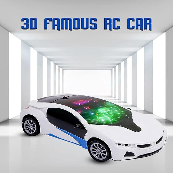 REM control car with 3D lights for kids