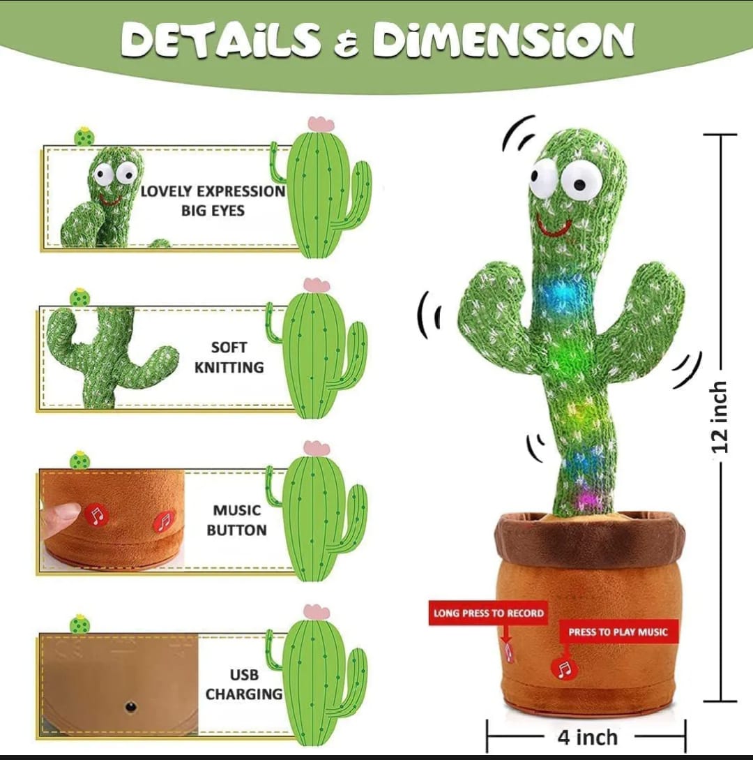 Dancing Cactus Talking Toy