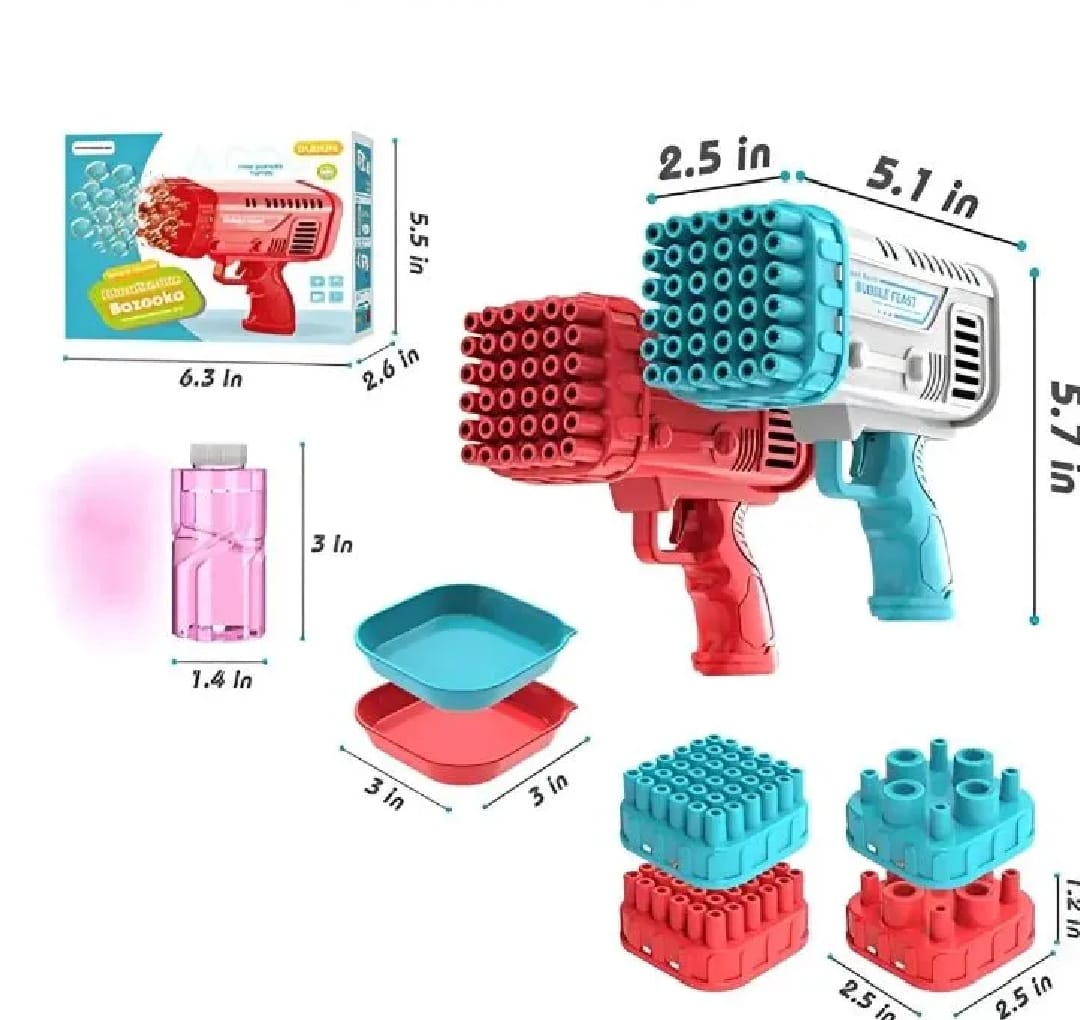 Automatic Electric Gatling Bubble Gun