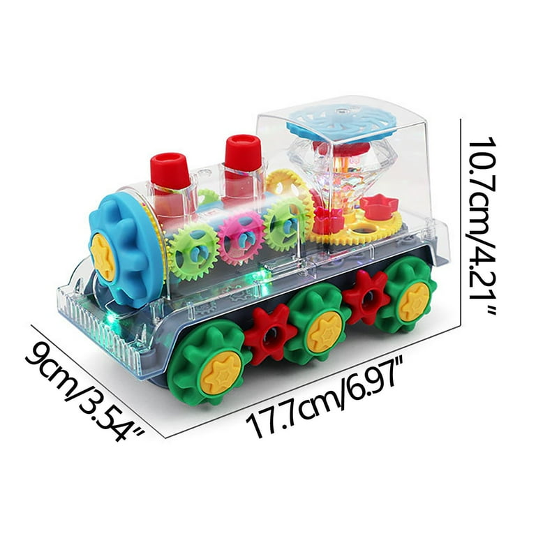 Momihoom Electric Transparent Gear Train Toy