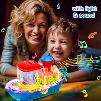 Transparent Concept Electric Gear Boat Toy